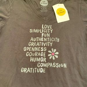 Life is good, new top very cute and earthy looking